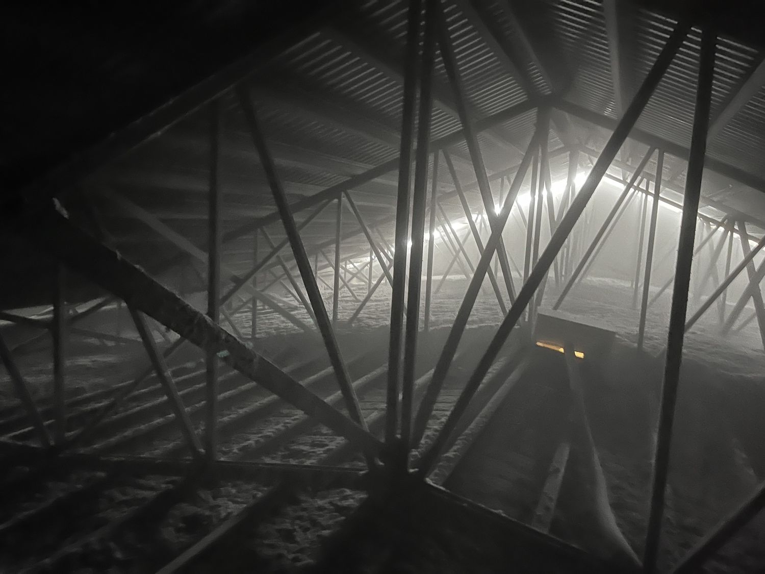 Attic from a Blown cellulose project near Trois-Rivières (Mauricie) by Solutions Isotherm Inc.