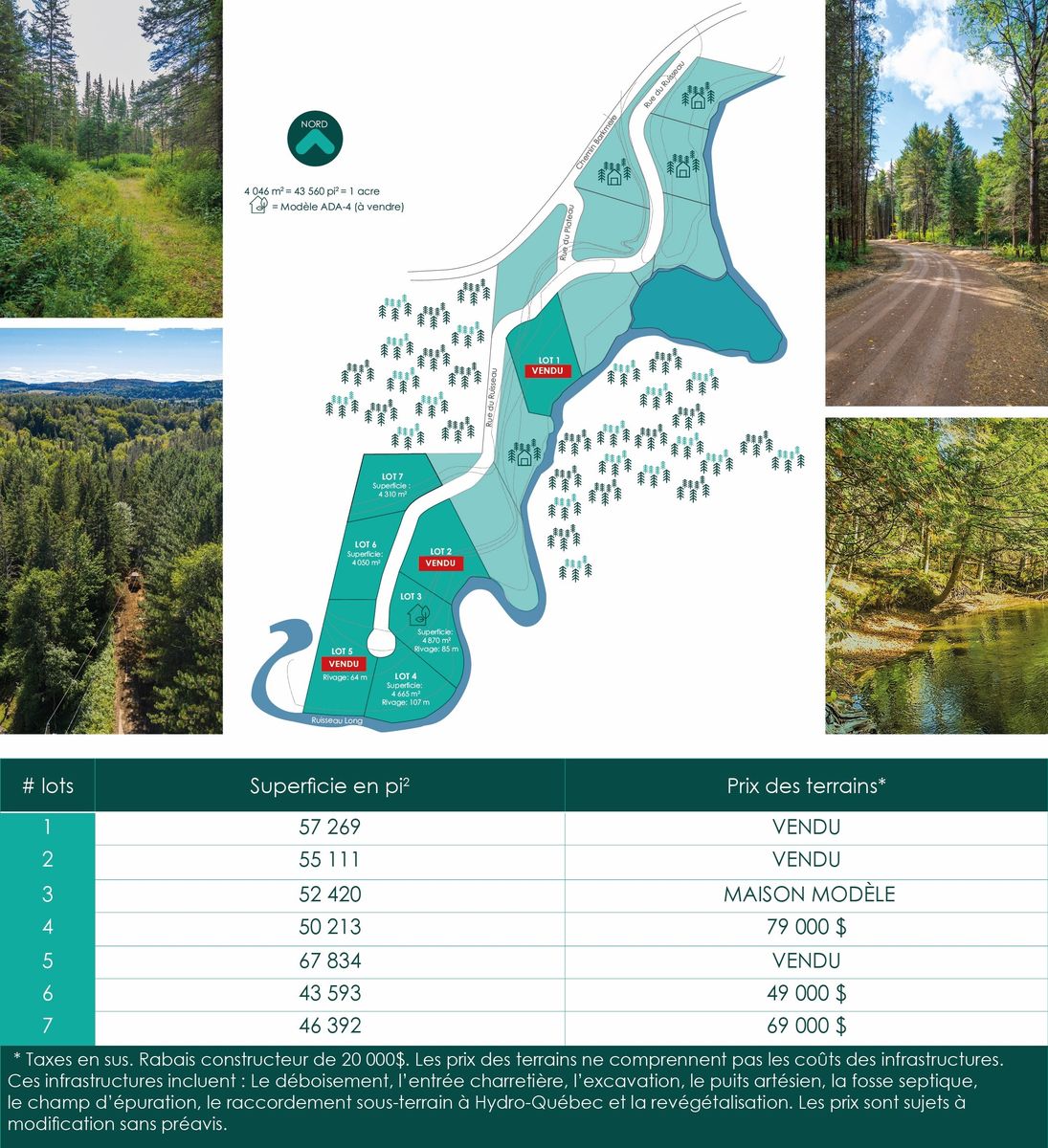 Site Plan from a Real Estate Developments project near Saint-Jerome (Laurentides) by Belvedair