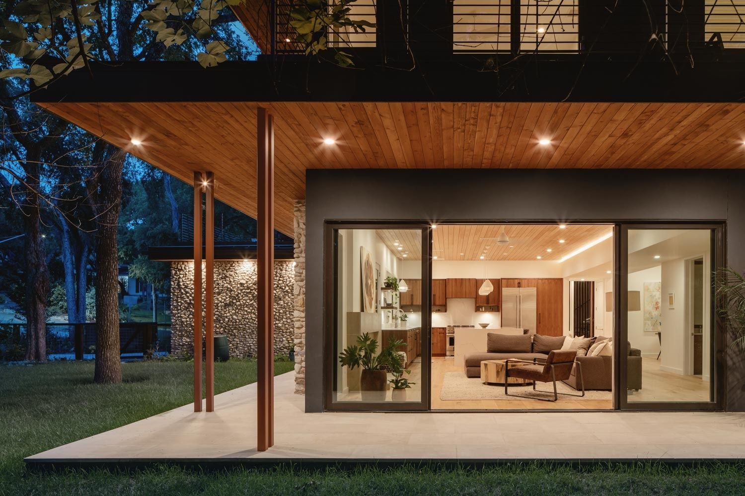 Deck & Balcony from a Single family homes project near Austin by Clark Richardson Architects
