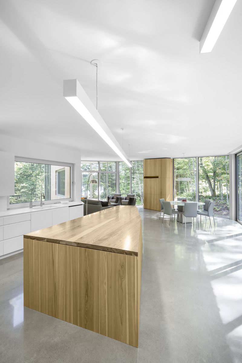 Kitchen from a Single family homes project near Montreal (Greater Montreal) by Paul Bernier Architecte