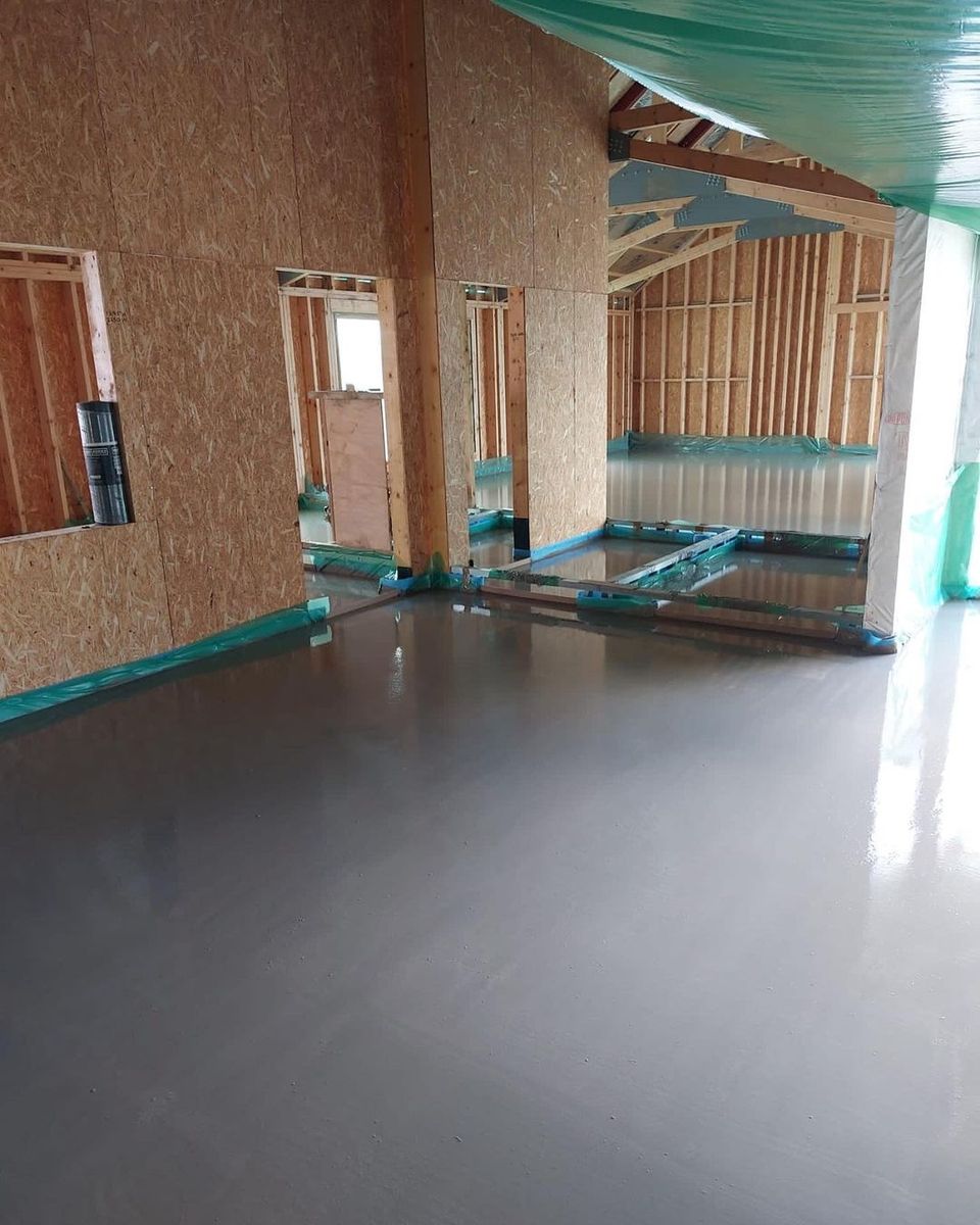 Travaux - Intérieur d'un projet de Finitions de plancher de béton près de New York-Newark-Jersey City de Next Level Underfloor Heating and Screed Solutions