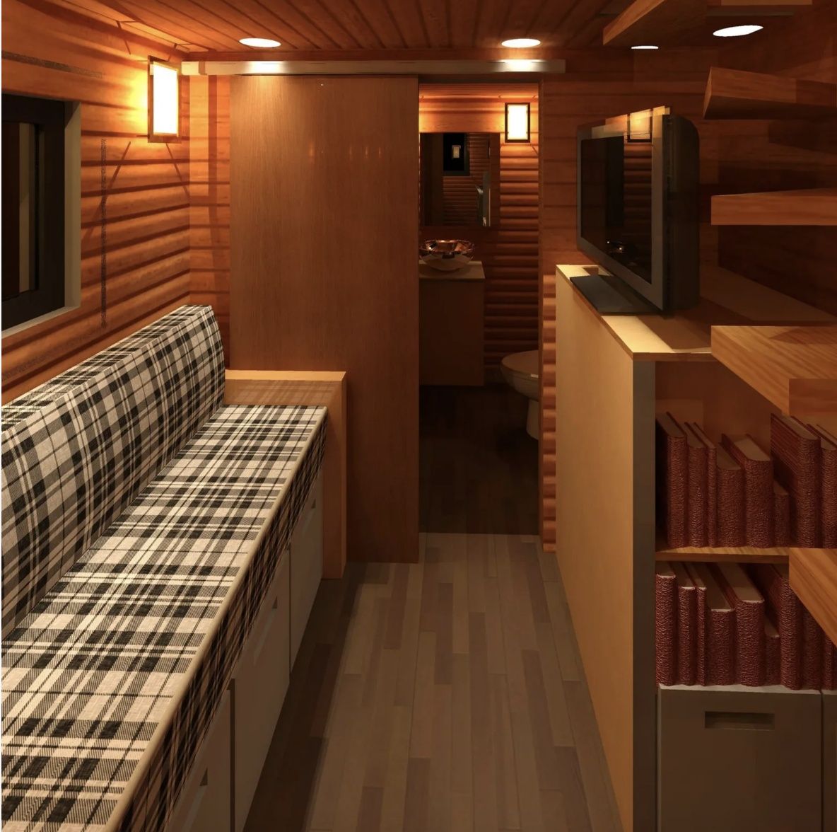 Renderizado en 3D de un proyecto de tipo Unidades de vivienda accesorias (ADU) cerca de Seattle - Tacoma - Olympia por OMARC Design