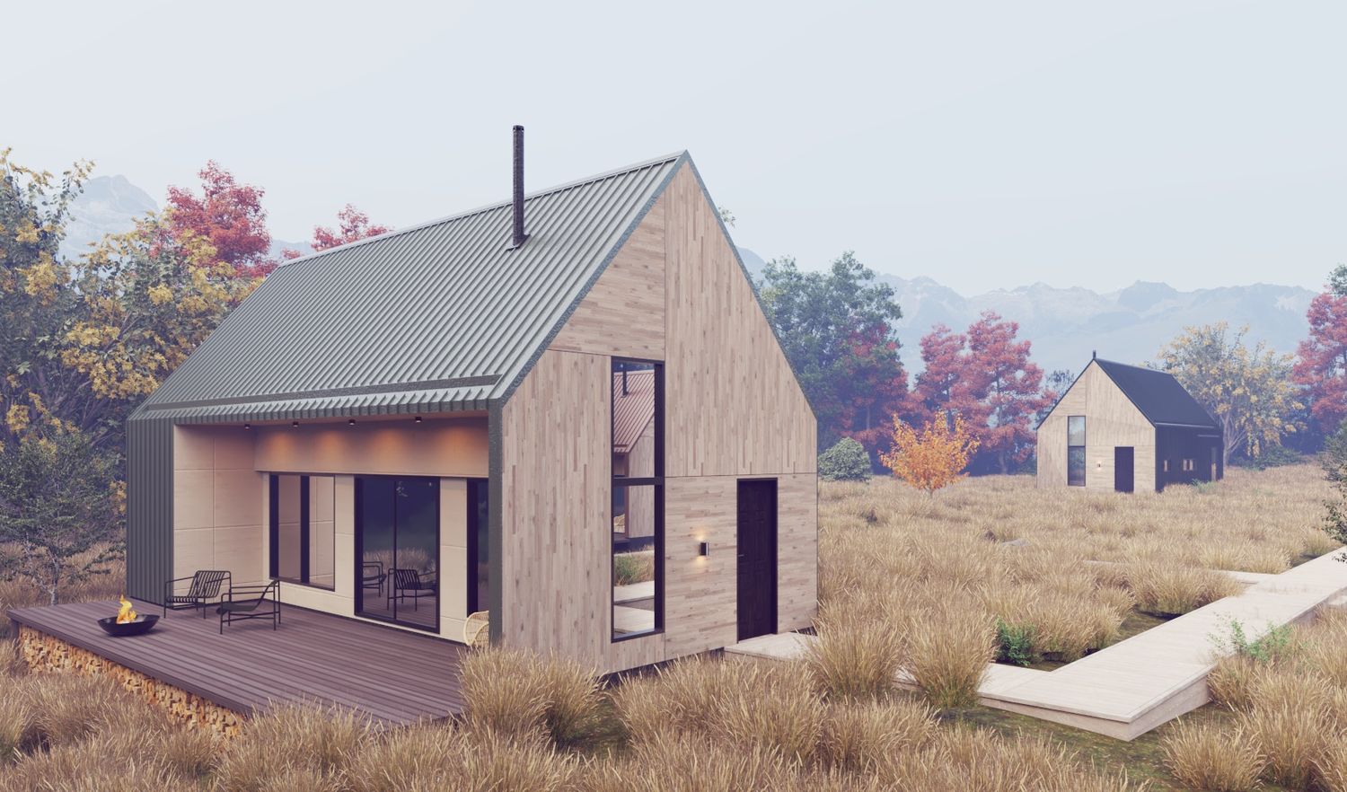 3D Rendering from a Tiny Houses project near Montreal (Greater Montreal) by VA architectures & design