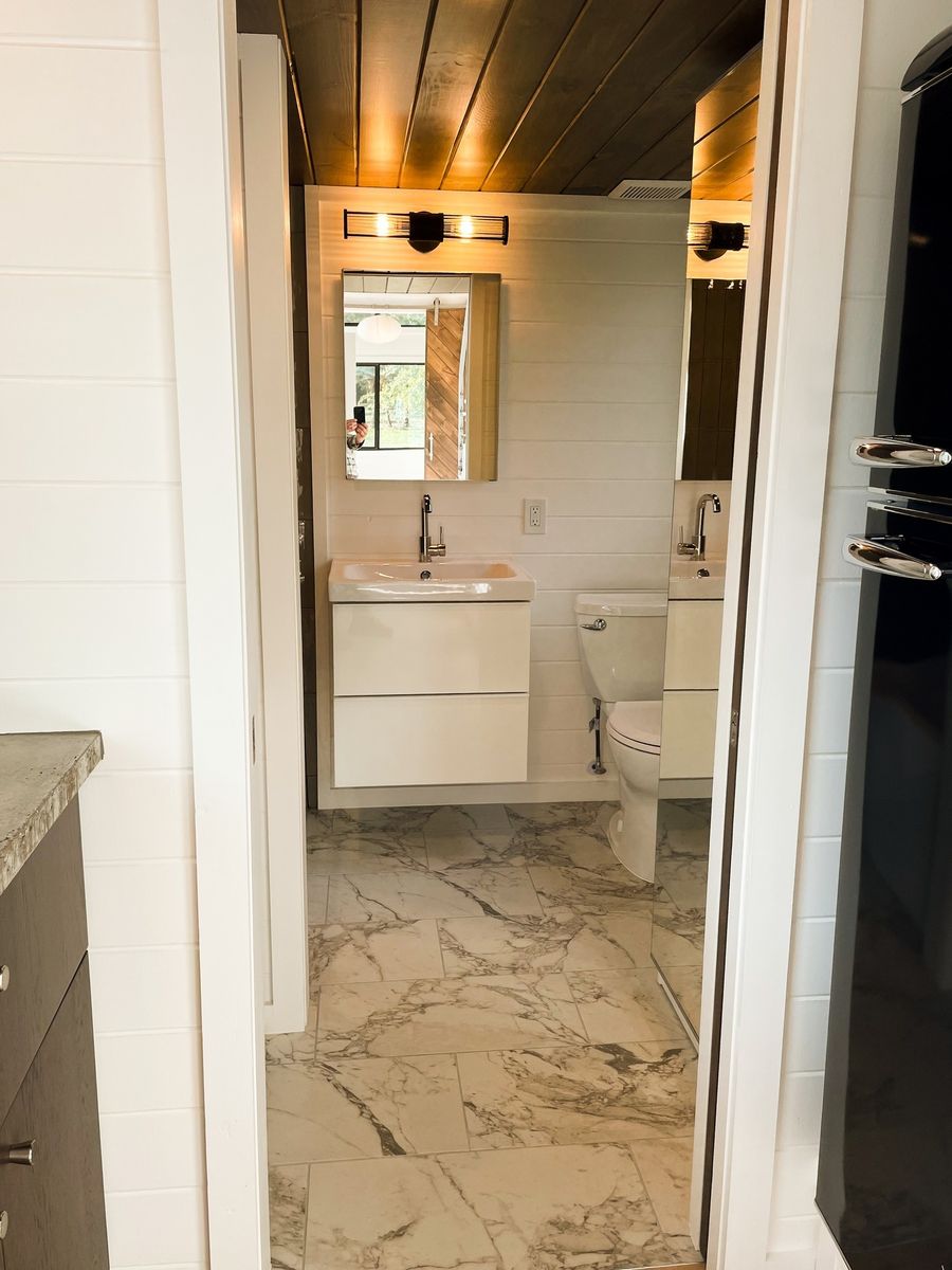 Bathroom from a Tiny Houses project near Dallas - Fort Worth by NOMAD Tiny Homes