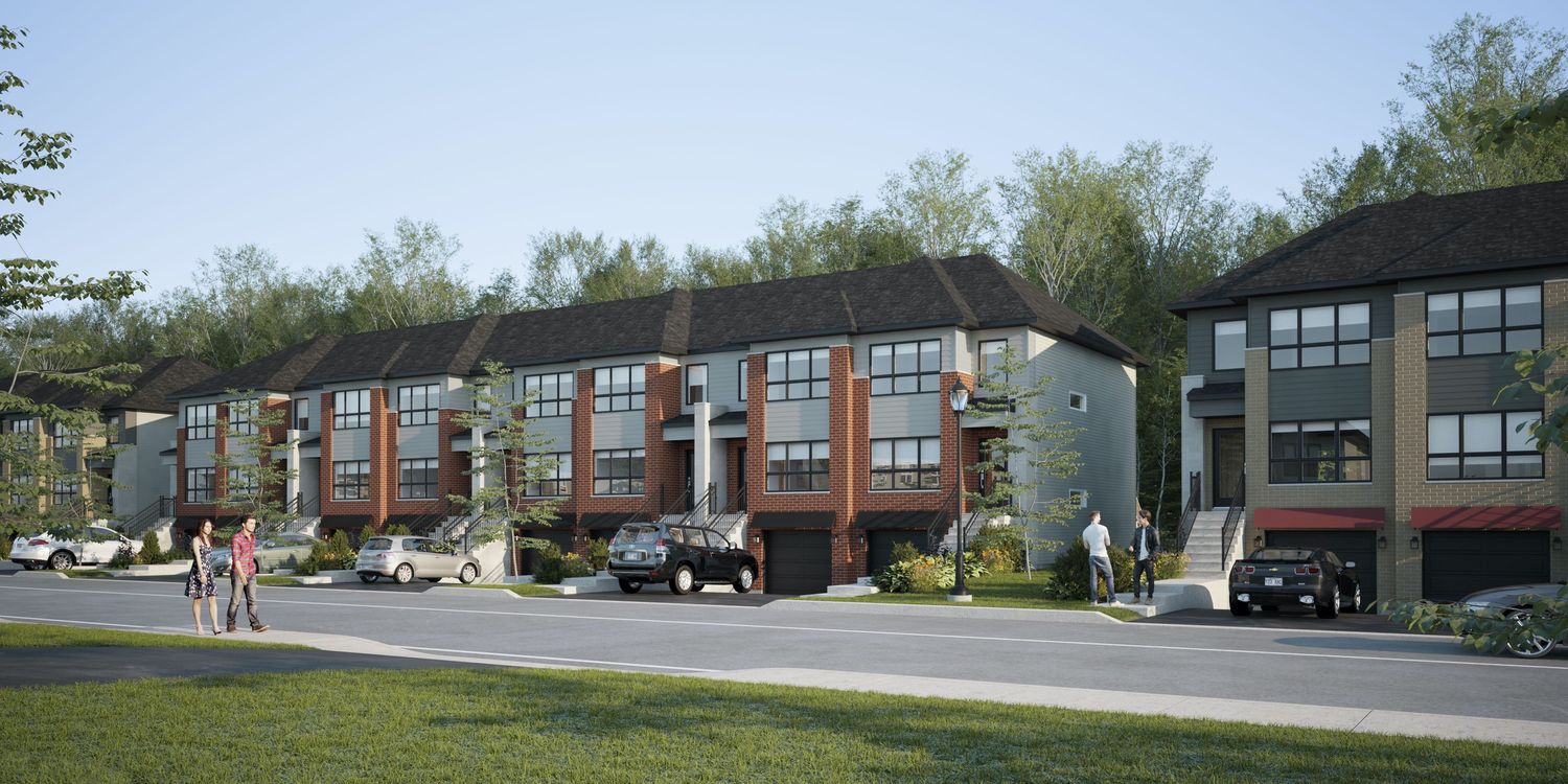 Renderizado en 3D de un proyecto de tipo Desarrollos inmobiliarios cerca de Saint-Jérôme (Laurentides) por TRÉMÄ