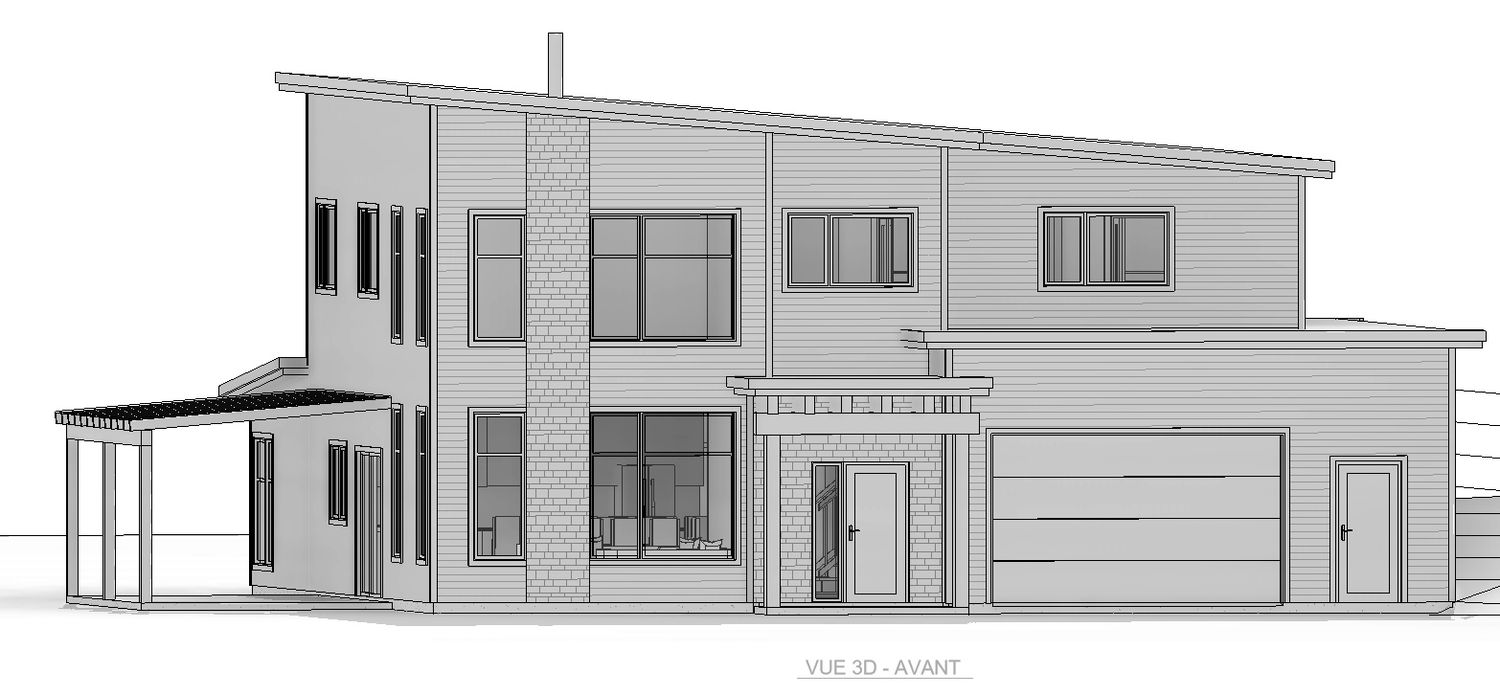 Rendu 3D d'un projet de Modélisations et rendus 3D près de Sherbrooke (Estrie) de MG Tech Architecture