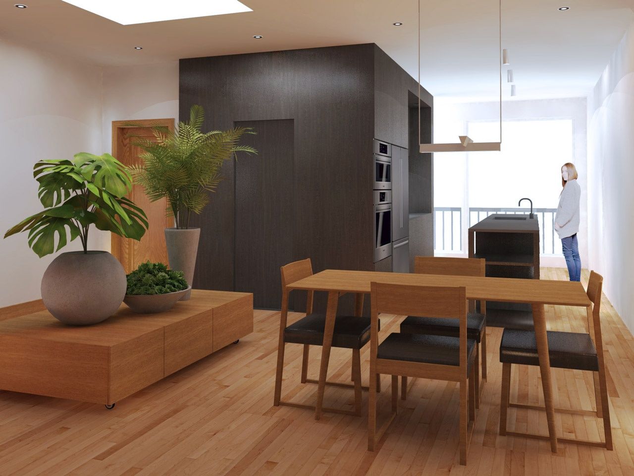 Rendu 3D d'un projet de Condos et logements près de Montréal/Laval/Longueuil (Grand Montréal) de Monument Architecture