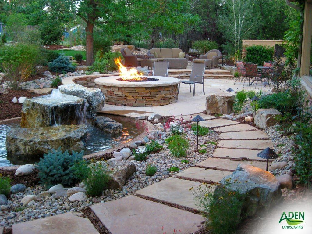 Backyard from a Outdoor Kitchens project near Seattle - Tacoma - Olympia by Aden Landscaping