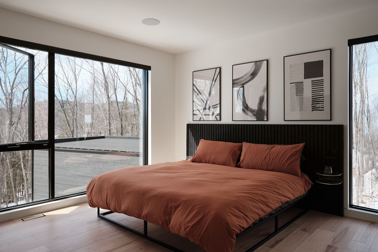 Dormitorio de un proyecto de tipo Viviendas unifamiliares cerca de Saint-Jérôme (Laurentides) por Toka Constructions
