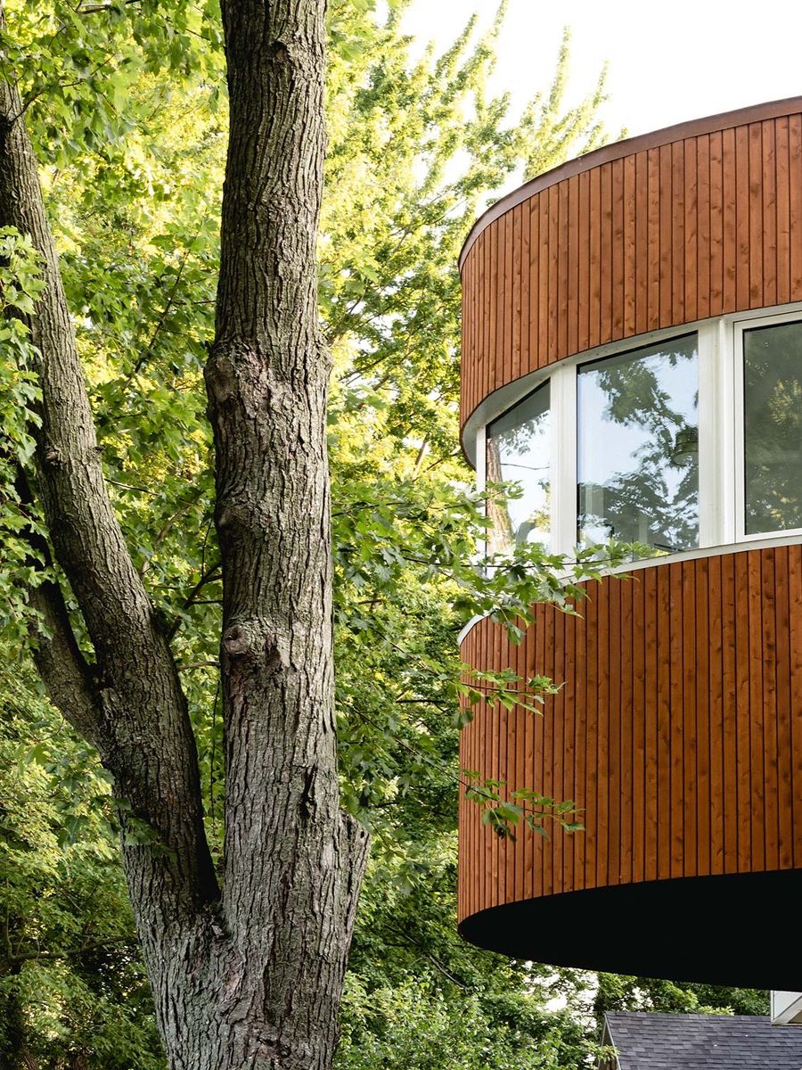 Acabado exterior de un proyecto de tipo Viviendas unifamiliares cerca de Montreal (Gran Montreal) por Paul Bernier Architecte