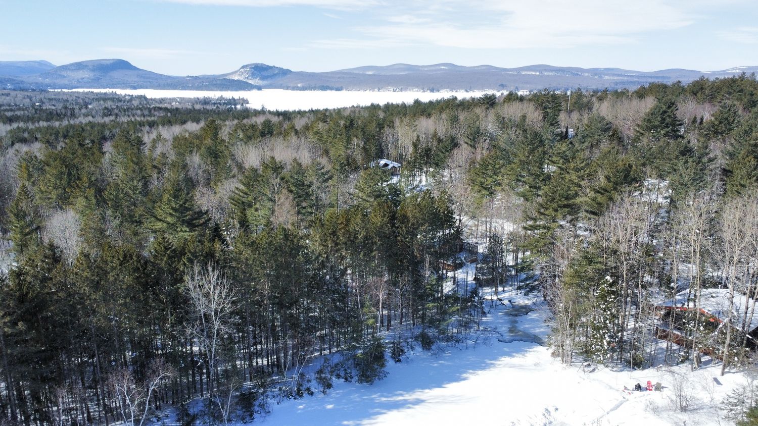 Vue aérienne d'un projet de Maisons unifamiliales près de Sherbrooke (Estrie) de Claire Derome • courtière en immobilier résidentiel
