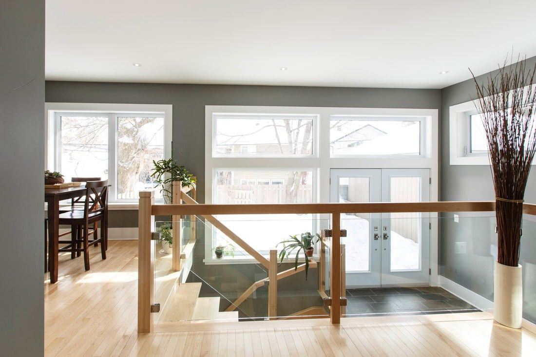 Entry Hall from a Single family homes project near Ottawa by The Conscious Builder Inc.