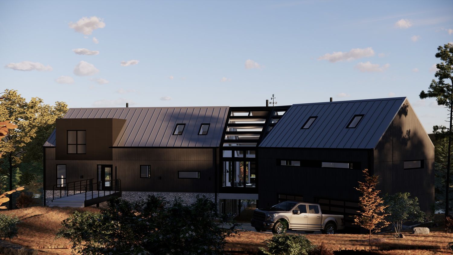 3D Rendering from a Single family homes project near Quebec City - Levis by VA architectures & design