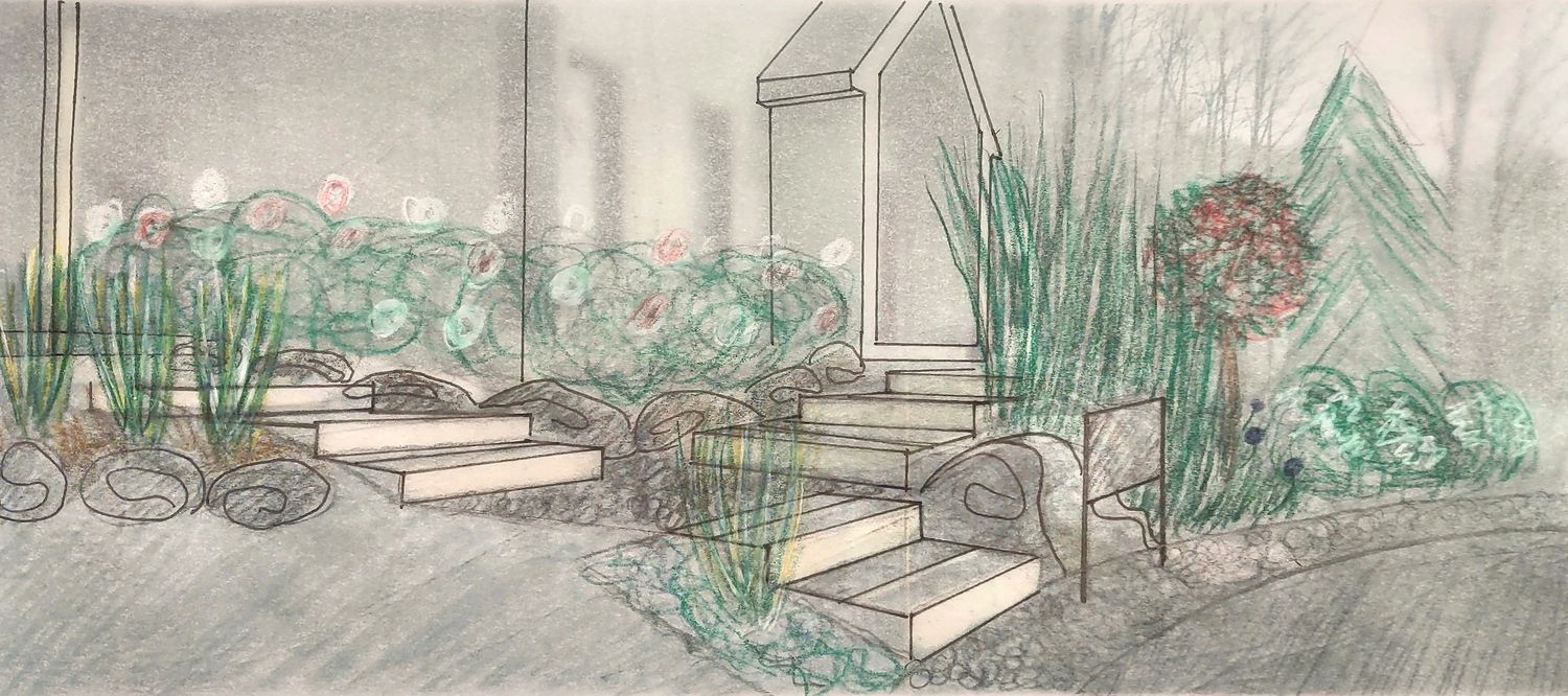 Plan d'aménagement paysager d'un projet de Aménagement paysager près de Granby/Bromont/Cowansville (Estrie) de Melissa Langlois - Design paysager