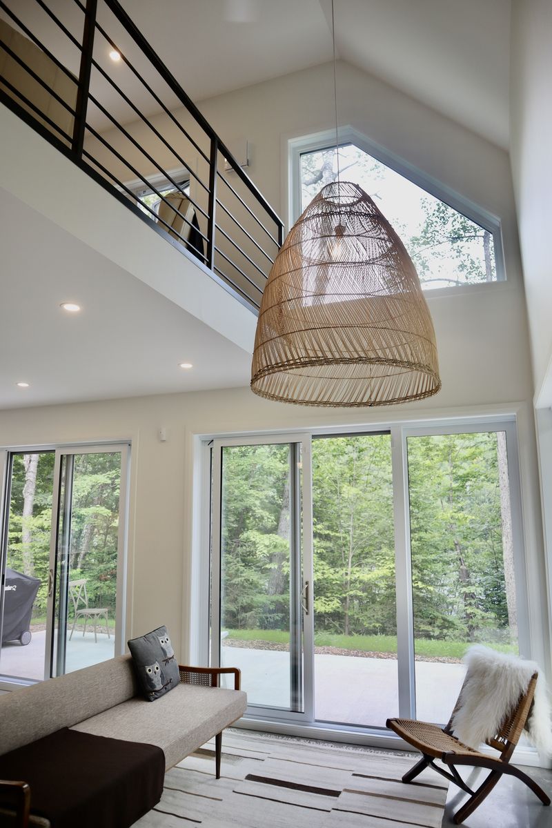 Salon d'un projet de Maisons unifamiliales près de Gatineau (Outaouais) de Architectura EcoConcepts