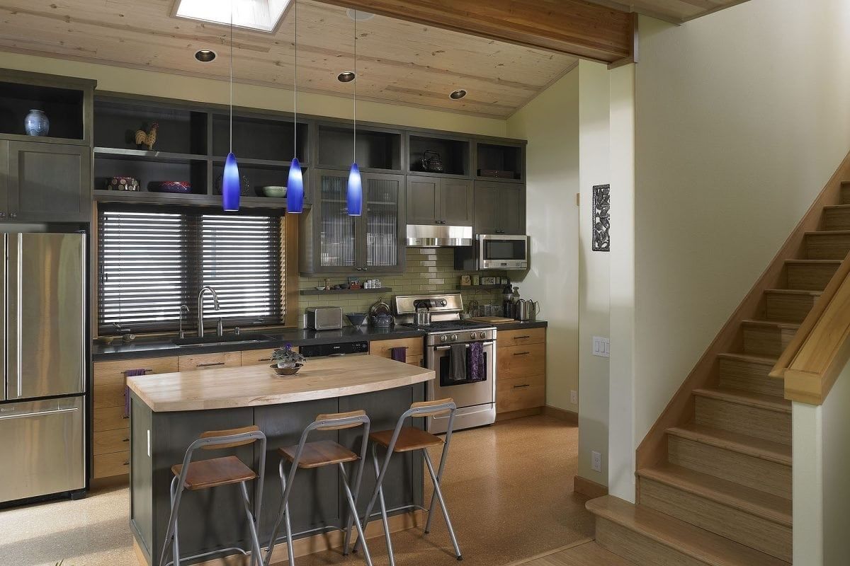 Kitchen from a Prefab and Modular Houses project near Seattle - Tacoma - Olympia by Lindal Cedar Homes