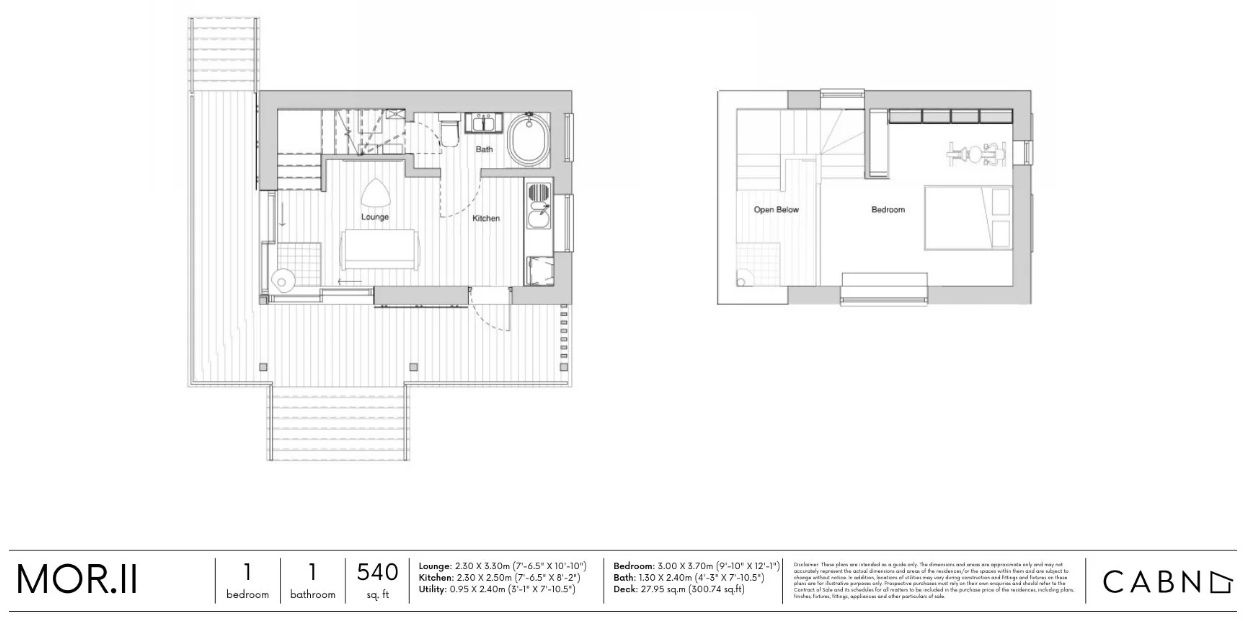 Floor Plan from a Accessory Dwelling Units (ADUs) project near Los Angeles - Long Beach - Anaheim by CABN
