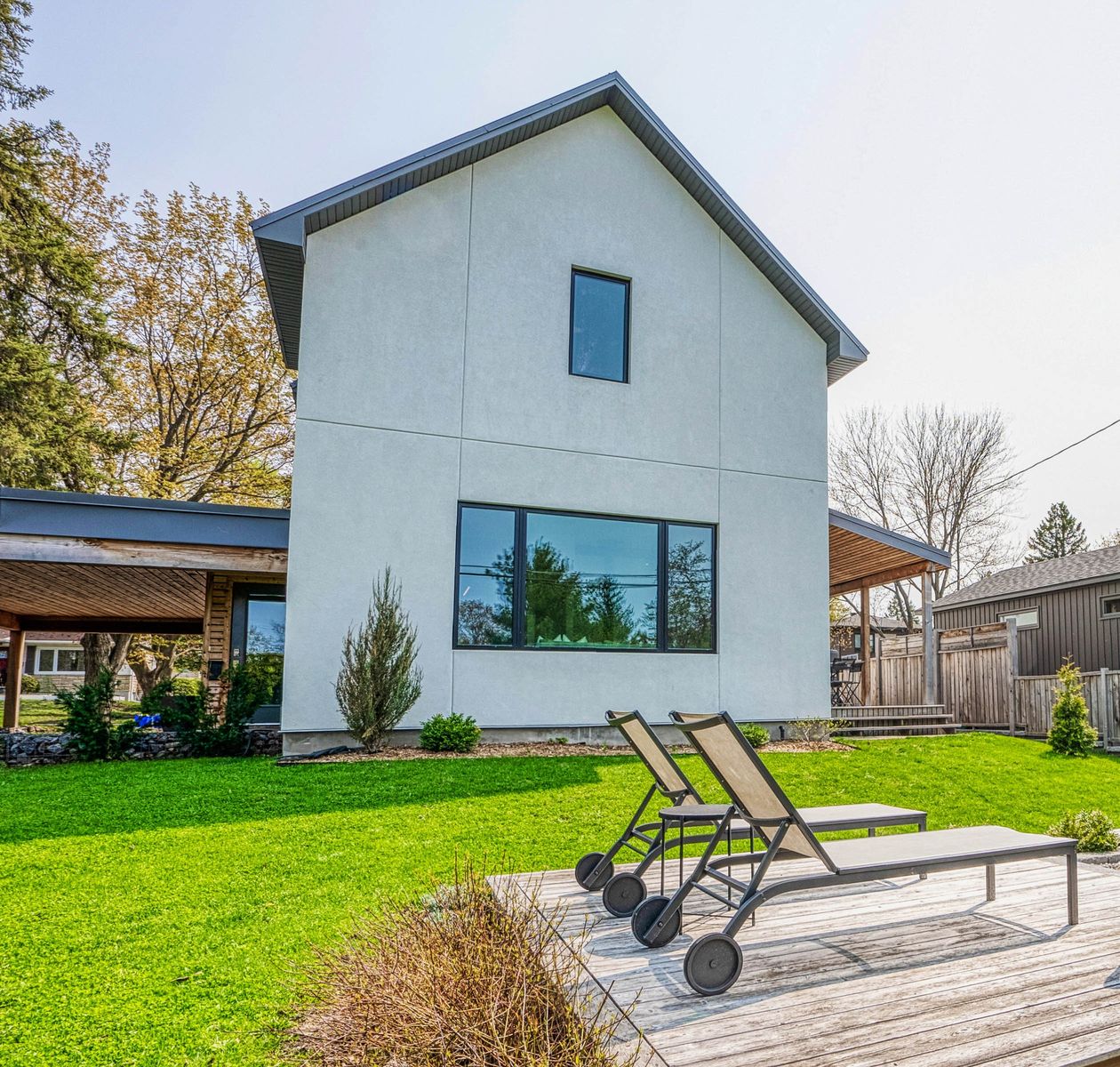 Deck & Balcony from a Single family homes project near Ottawa by Lara McKendrick Architecture Inc