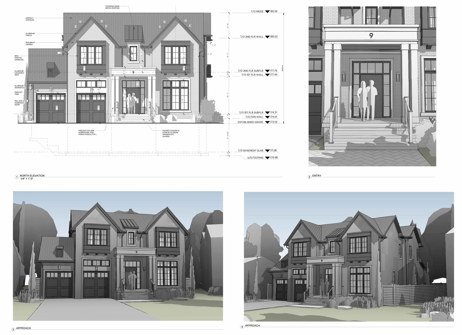 3D Rendering from a Single family homes project near Toronto (Greater Toronto) by Avvio Fine Homes