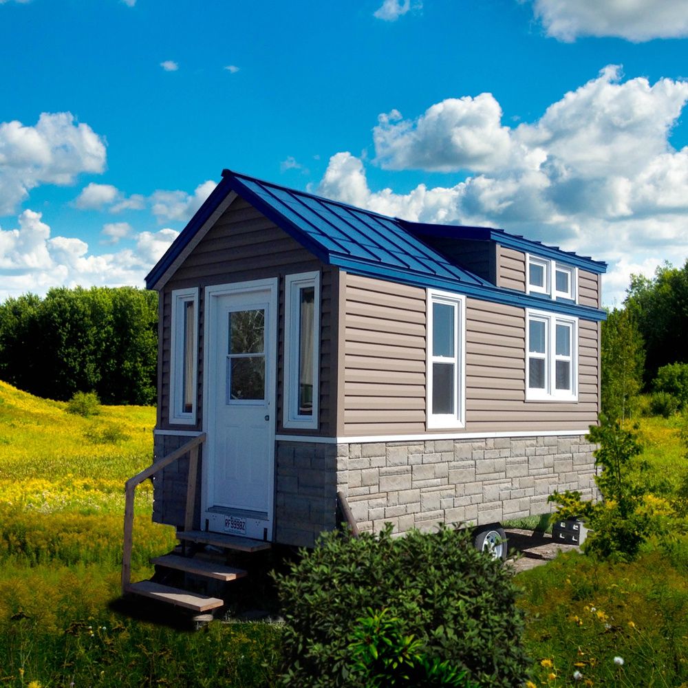House Exterior from a Tiny Houses project near Montreal (Greater Montreal) by Bâtiment Préfab