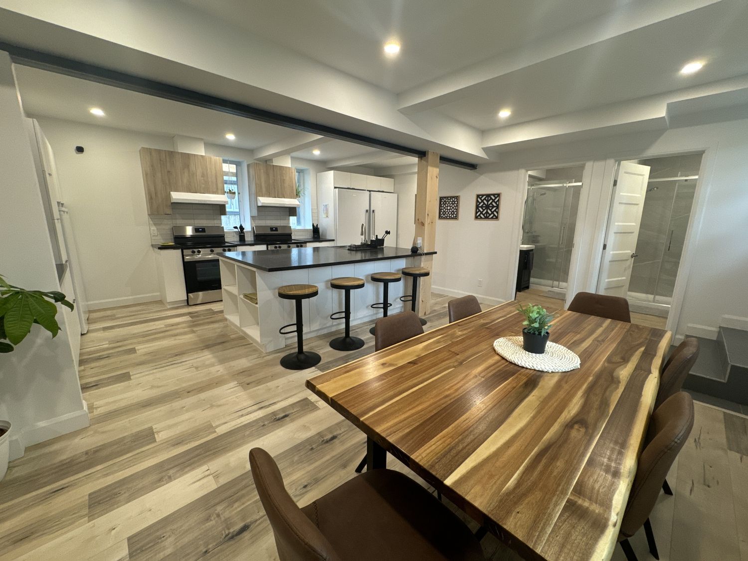 Kitchen from a Multi-family and high-rise Buildings project near Quebec City - Levis by Groupe Habitech