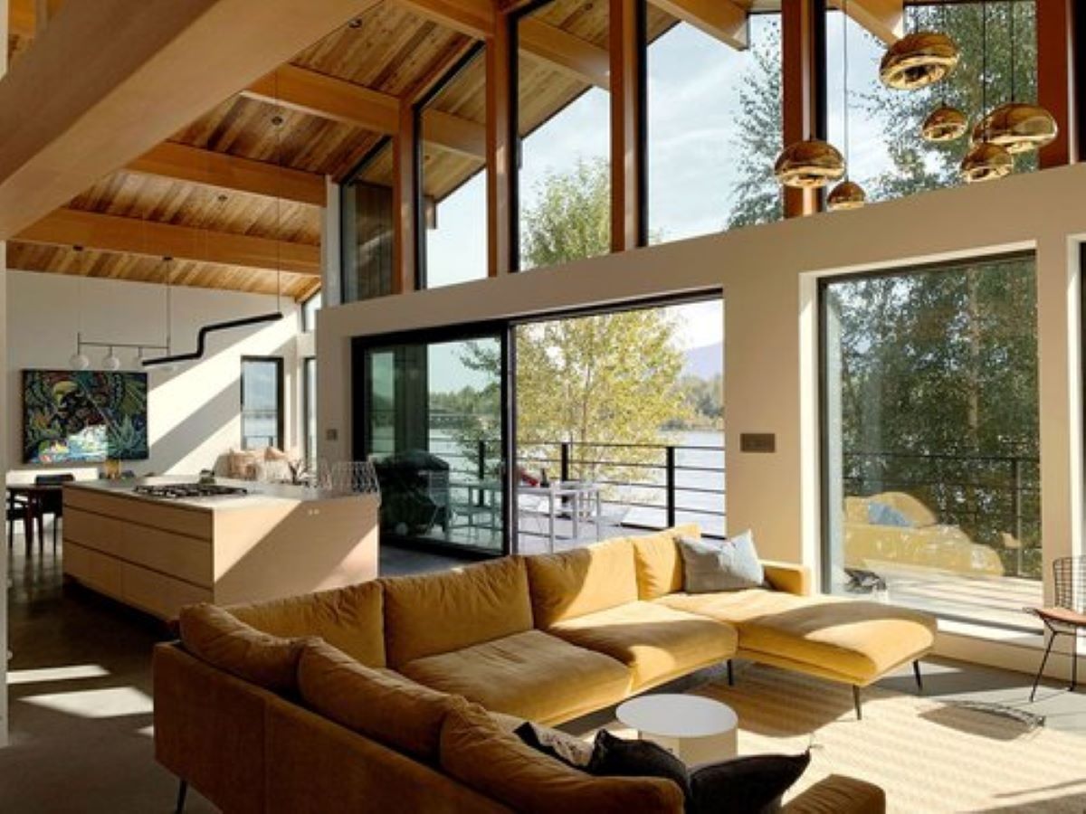 Living Room from a Prefab and Modular Houses project near Abbotsford - Chilliwack - Fraser valley by Adaptive Homes