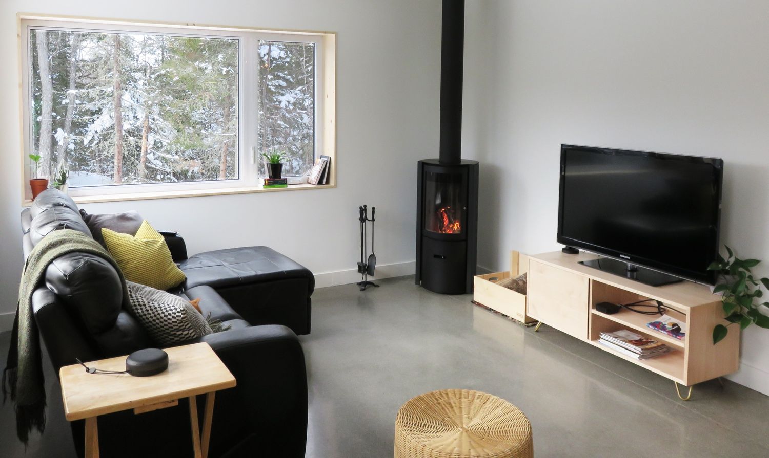 Salon d'un projet de Maisons unifamiliales près de Saguenay/Lac-Saint-Jean de Solutions Résidentielles