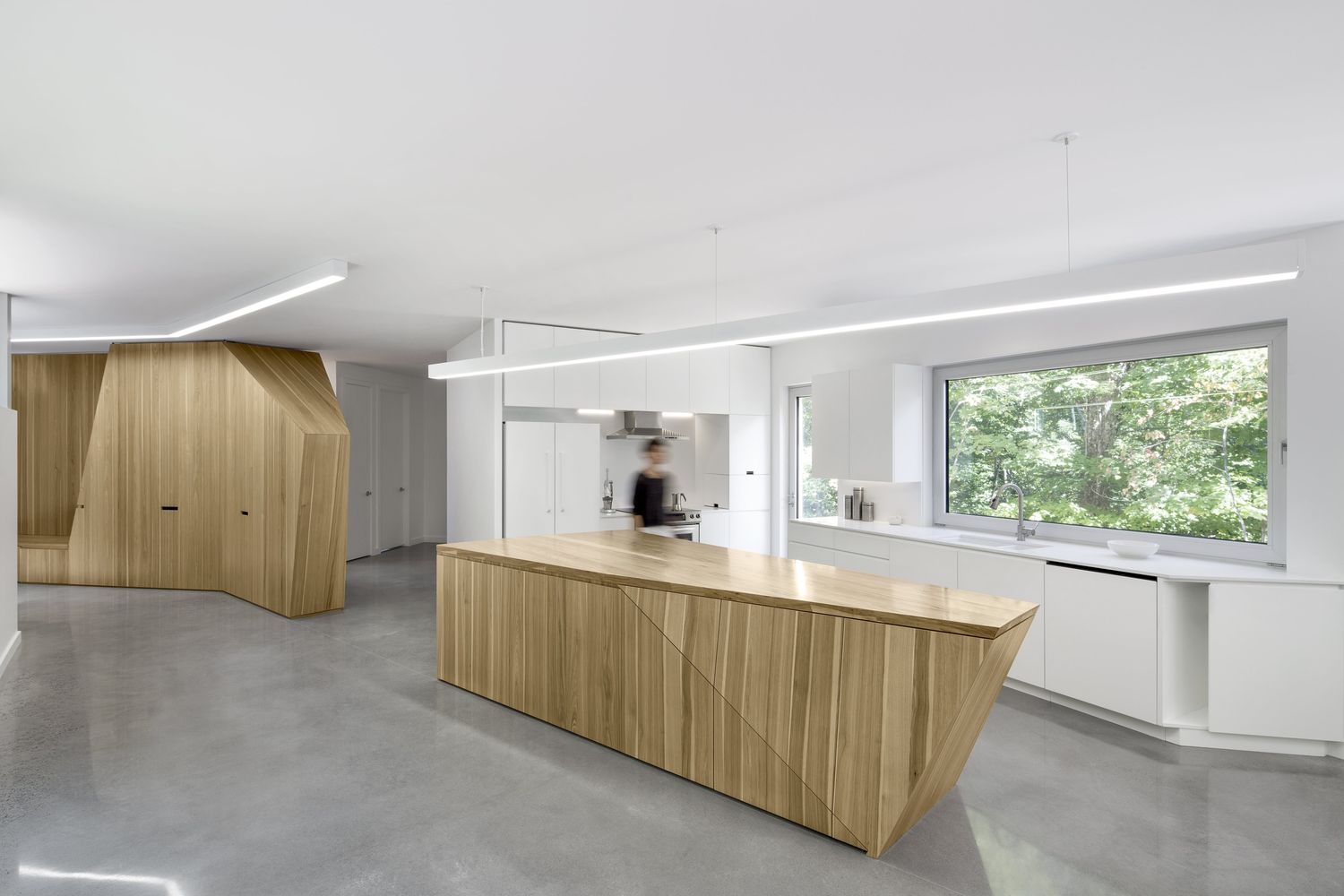Cuisine d'un projet de Maisons unifamiliales près de Montréal/Laval/Longueuil (Grand Montréal) de Paul Bernier Architecte