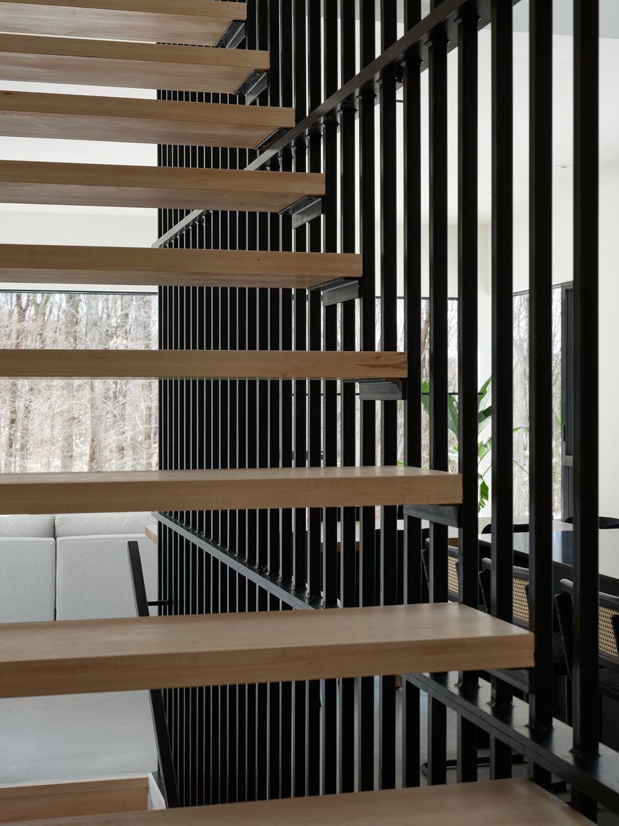 Staircase from a Single family homes project near Saint-Jerome (Laurentides) by Toka Constructions