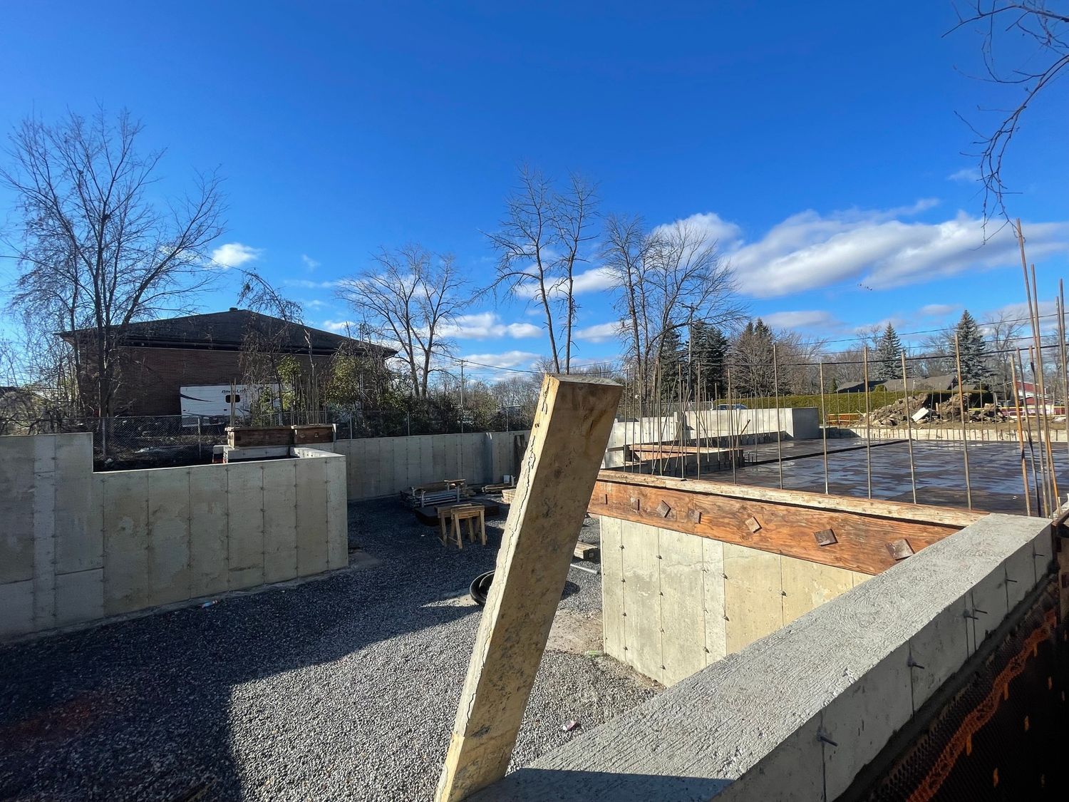 Wall Construction from a Single family homes project near Montreal (Greater Montreal) by BE3I Ingénieurs