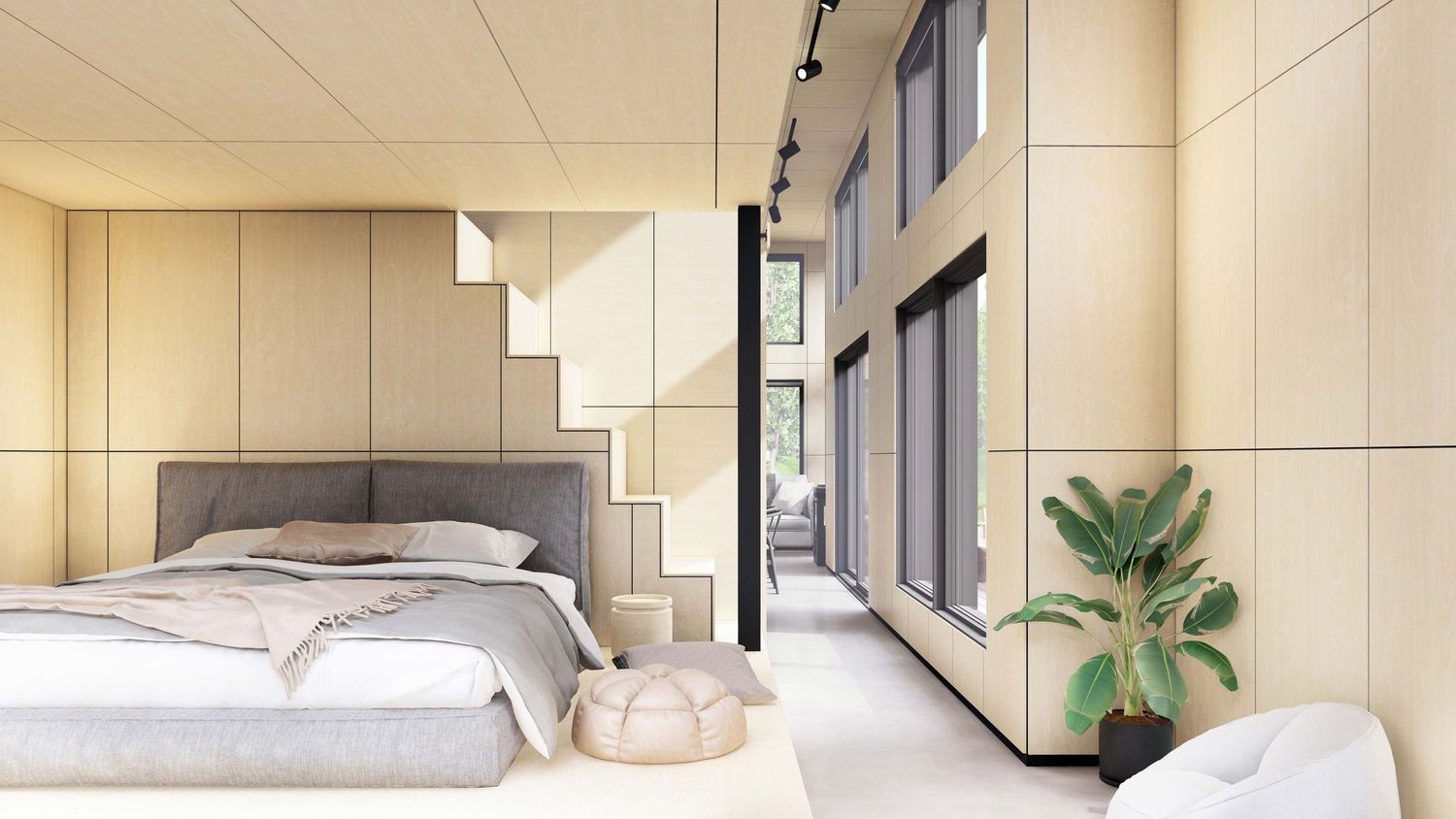3D Rendering from a Tiny Houses project near Montreal (Greater Montreal) by VA architectures & design