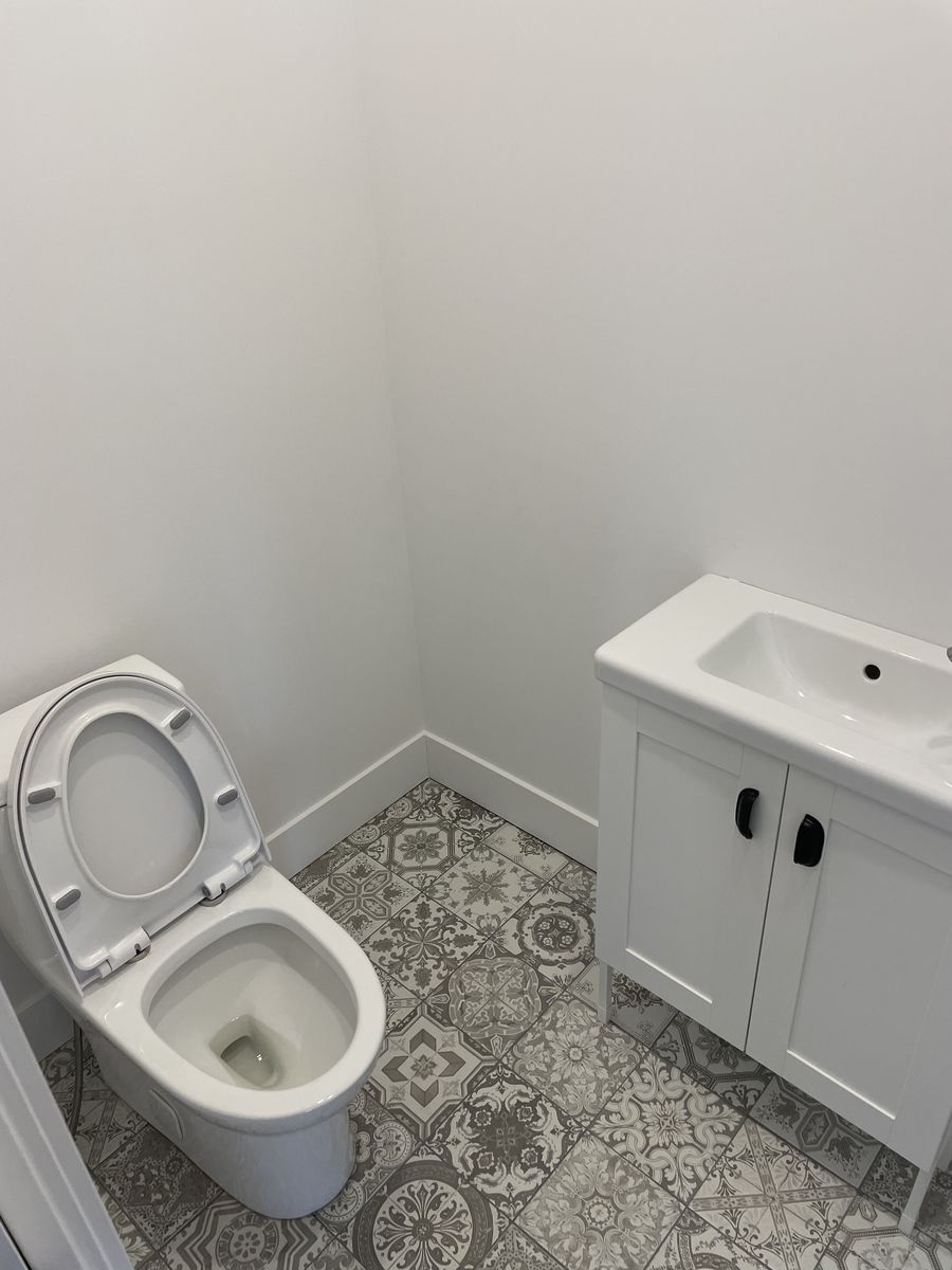 Medio baño de un proyecto de tipo Viviendas unifamiliares cerca de Joliette (Lanaudière) por Les Constructions du Patrimoine J.S. INC.