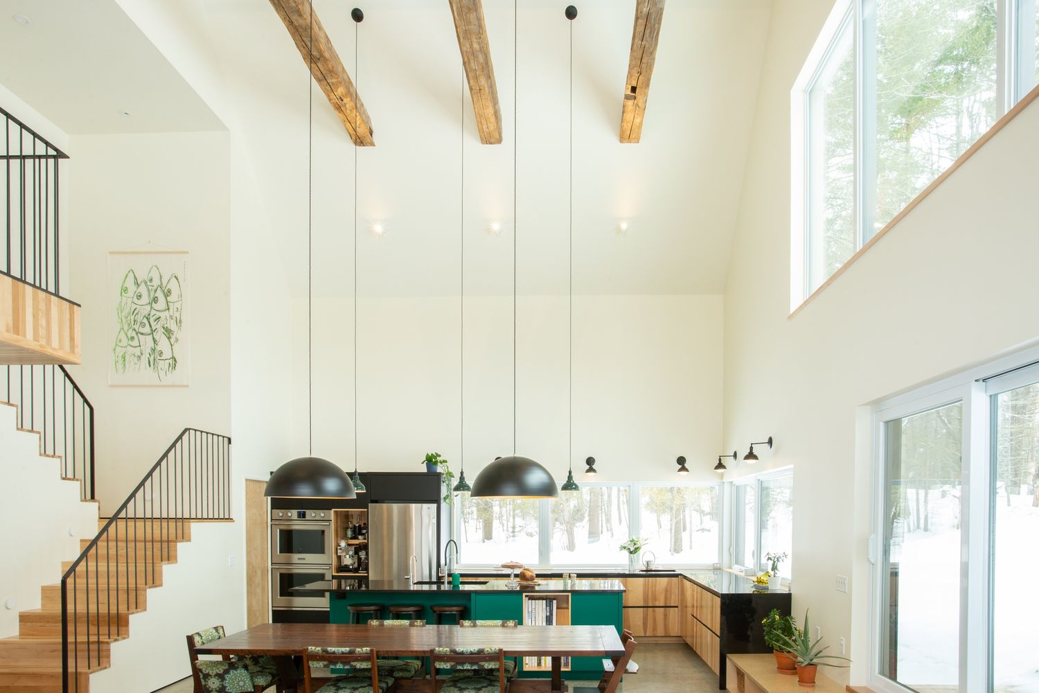 Kitchen from a Single family homes project near Granby - Bromont - Cowansville by UrbanEco Construction