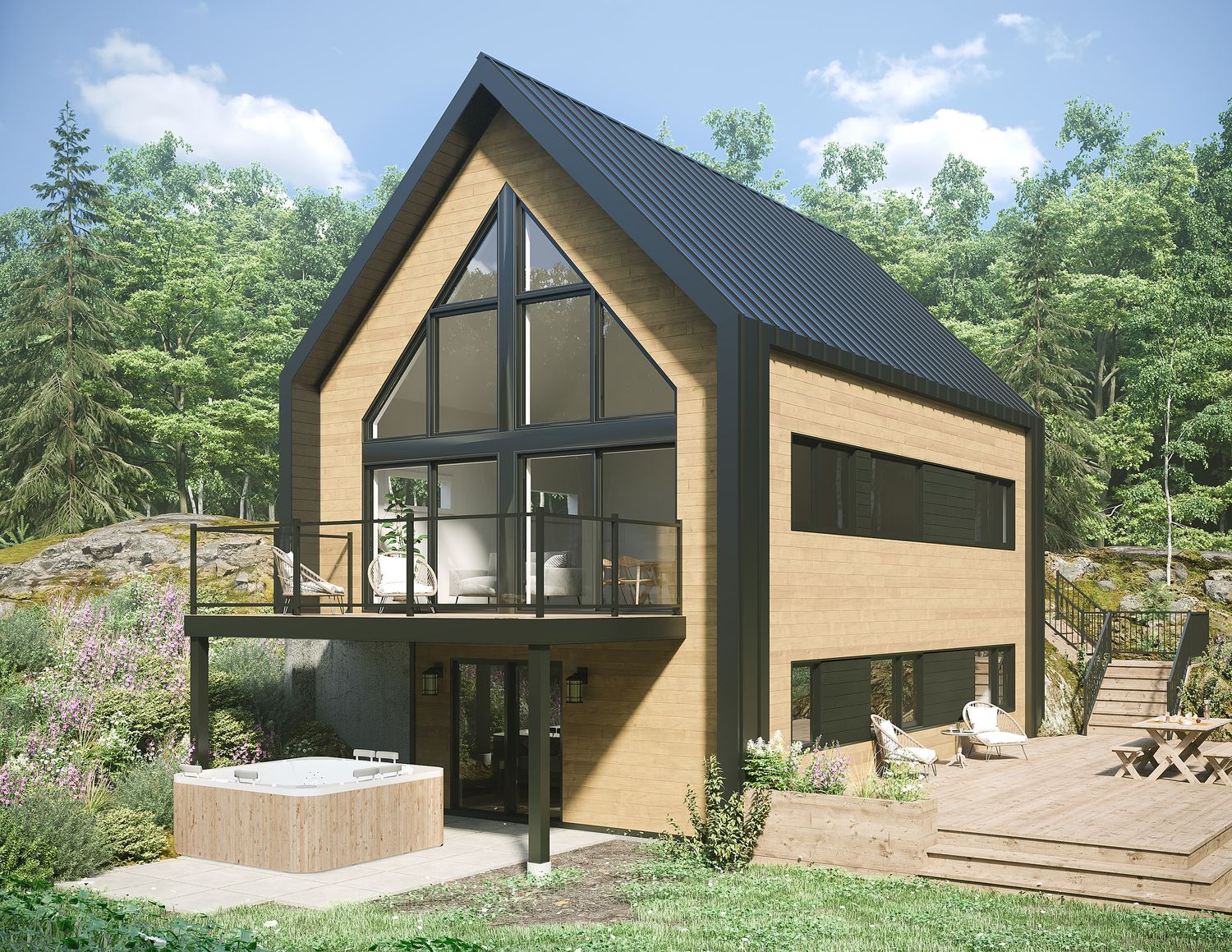 3D Rendering from a Real Estate Developments project near Granby - Bromont - Cowansville by Belvedair