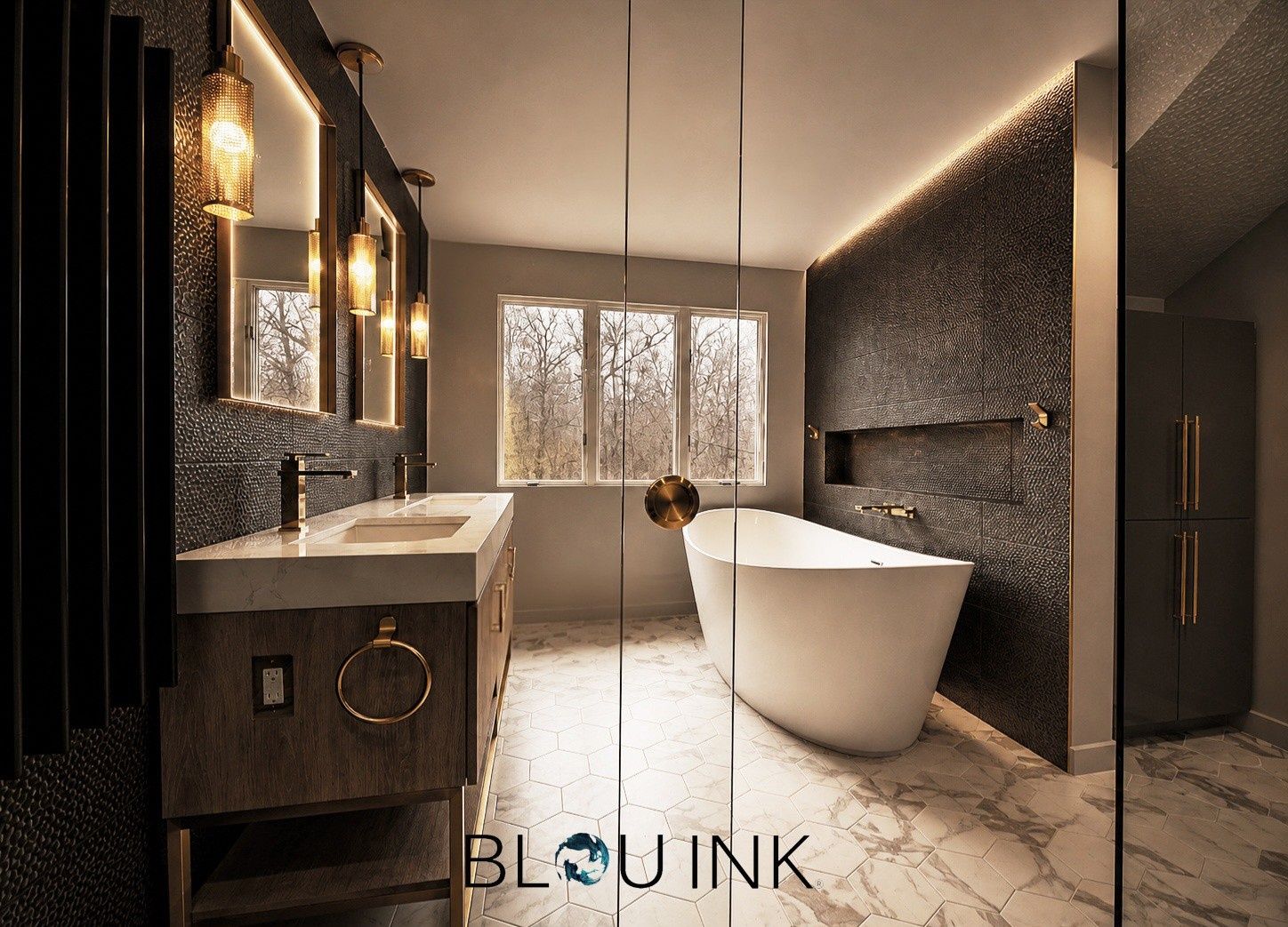 Bathroom from a Bathrooms project near New York-Newark-Jersey City by BLOU INK