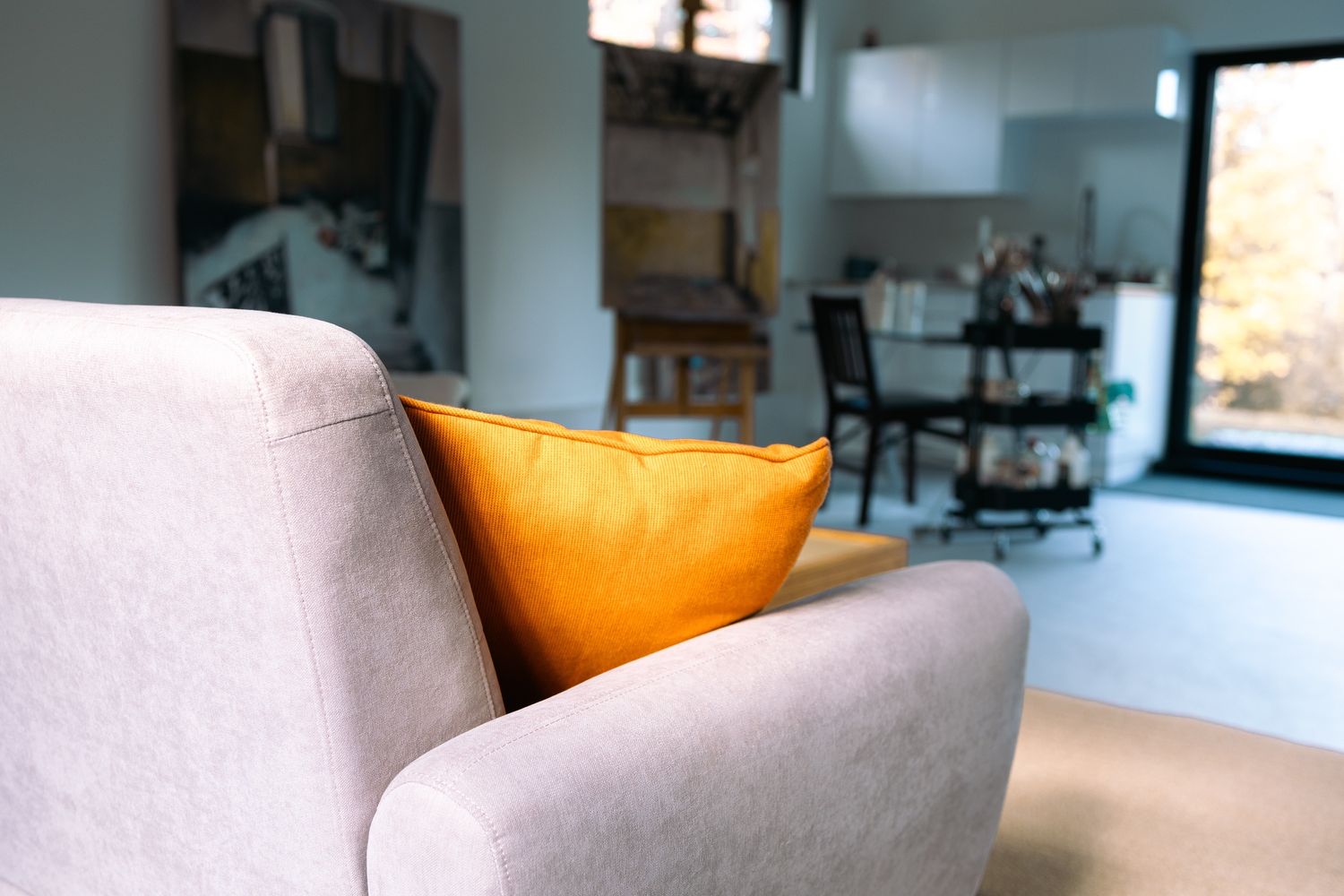 Living Room from a Single family homes project near Saint-Jerome (Laurentides) by Toundra construction