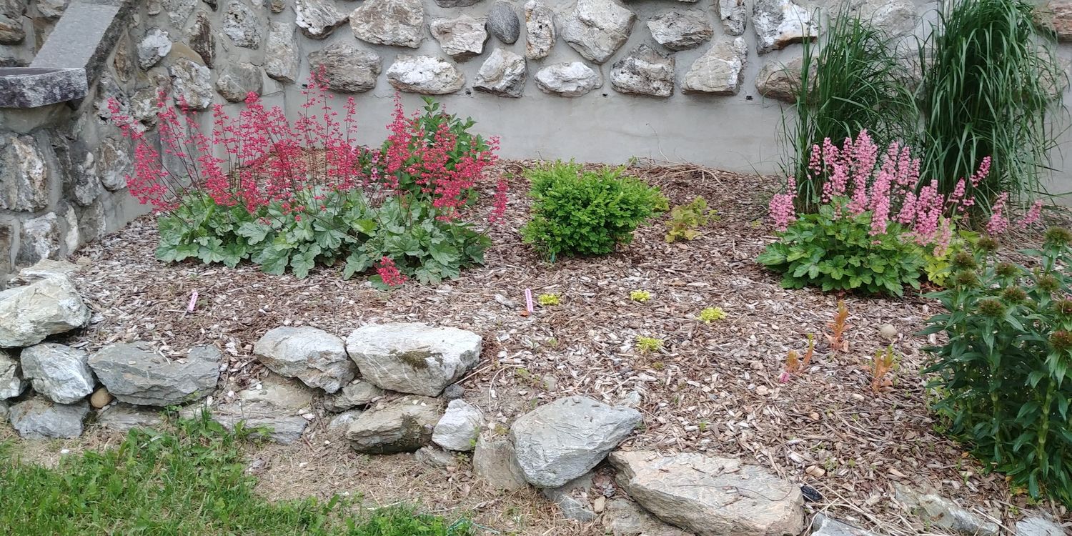Flower bed from a Landscaping project near Quebec City - Levis by AgroME-Consultant