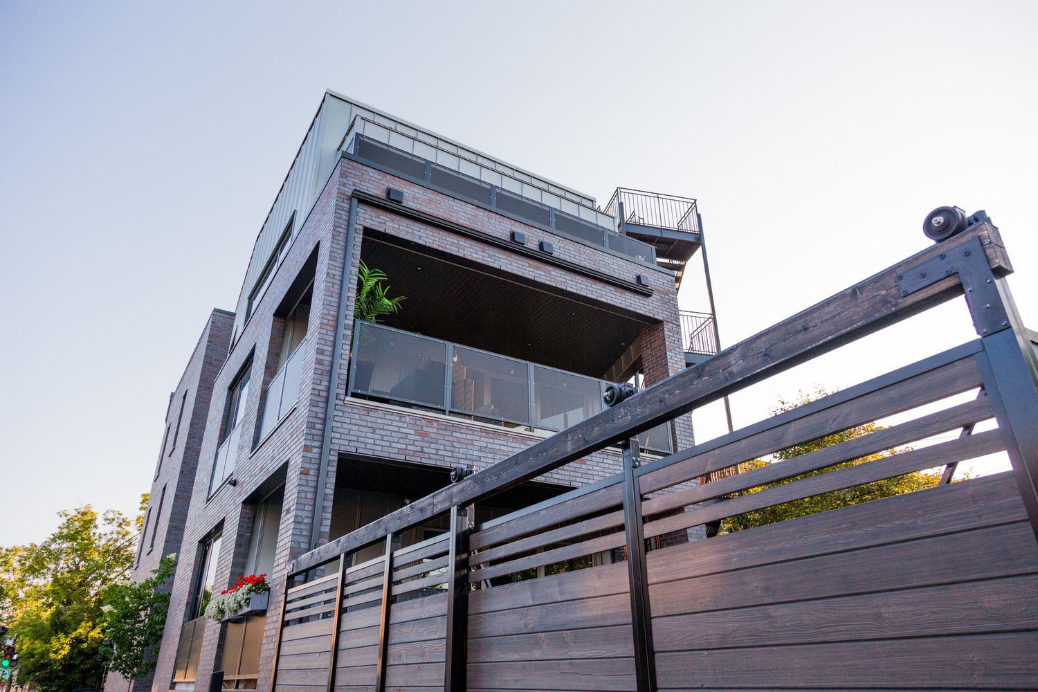 Rooftop Terrace from a Condos, apartments project near Montreal (Greater Montreal) by Zaraté Lavigne Architectes