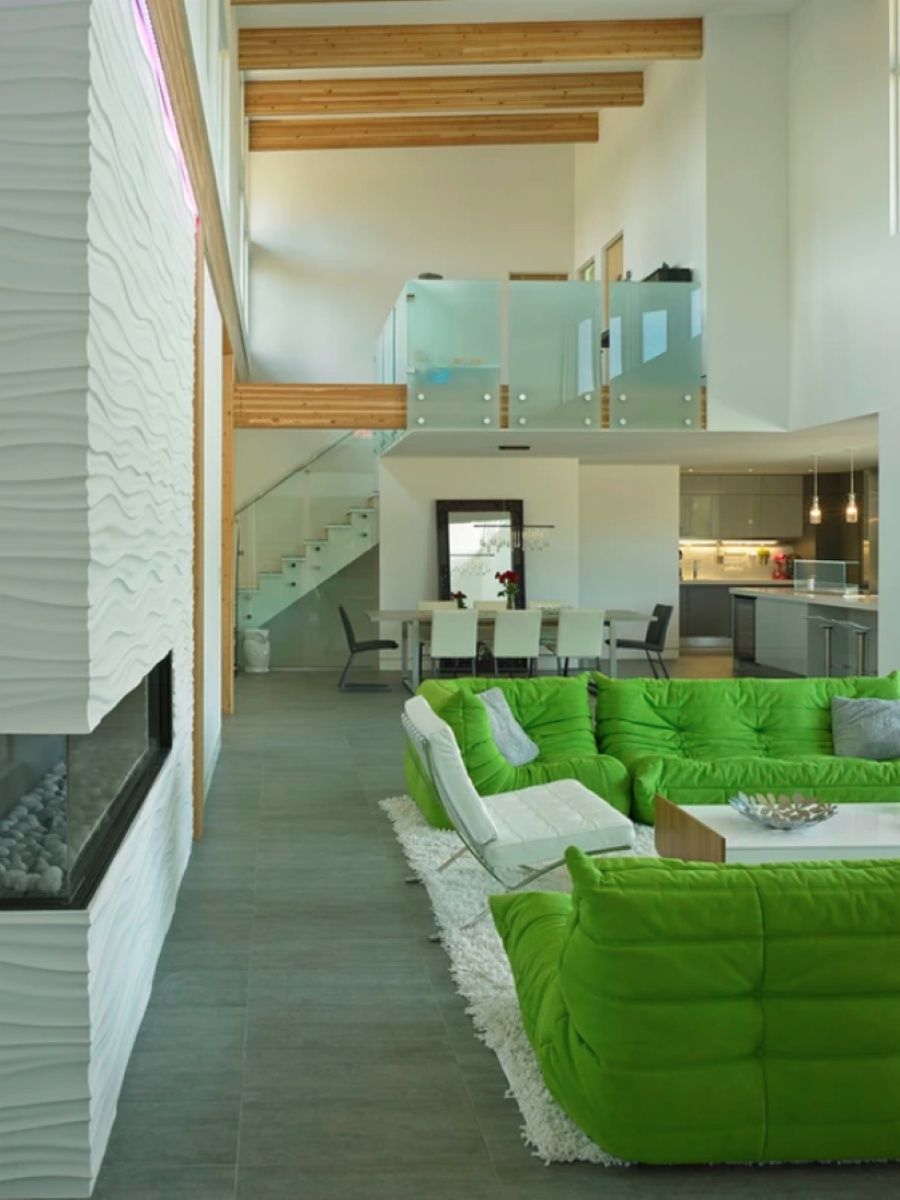 Living Room from a Prefab and Modular Houses project near Victoria by Island Cedar Homes