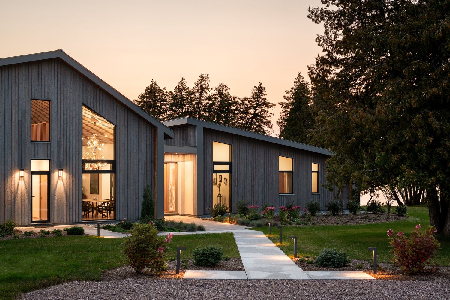 House Exterior from a Single family homes project near Burlington by Studio MMA Architects