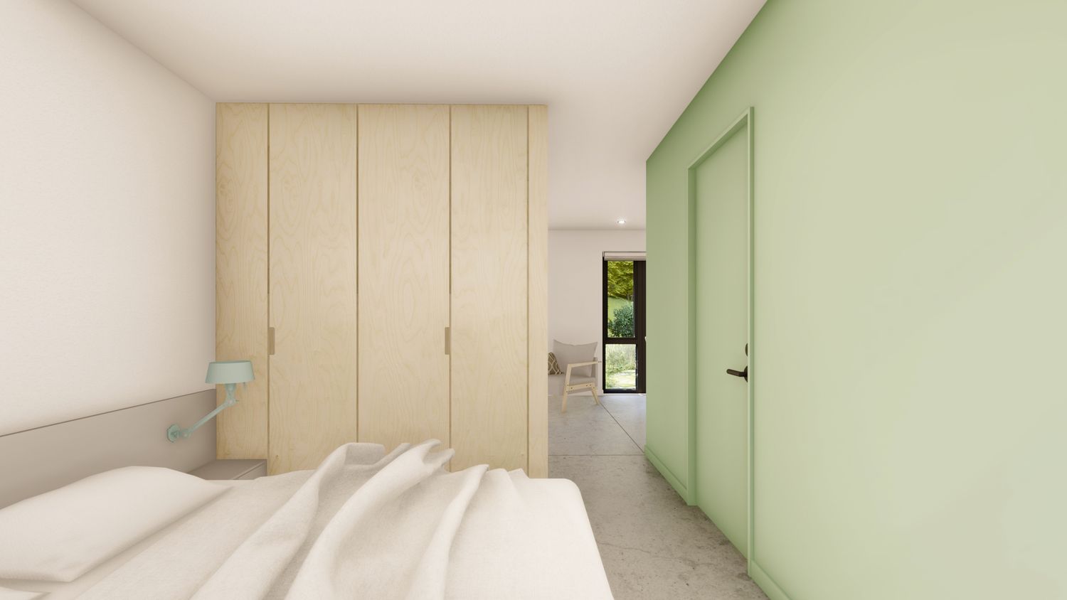 Dormitorio de un proyecto de tipo Viviendas unifamiliares cerca de Montreal (Gran Montreal) por PARA-SOL