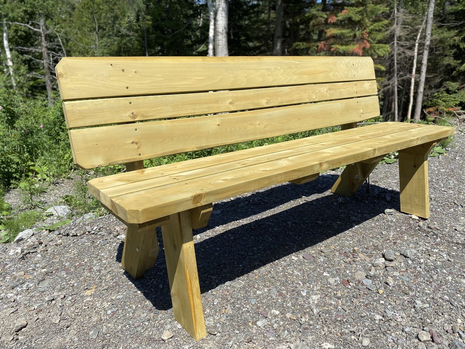 Landscape Construction from a Furniture project near Rimouski (Bas-Saint-Laurent) by CAMM Construction