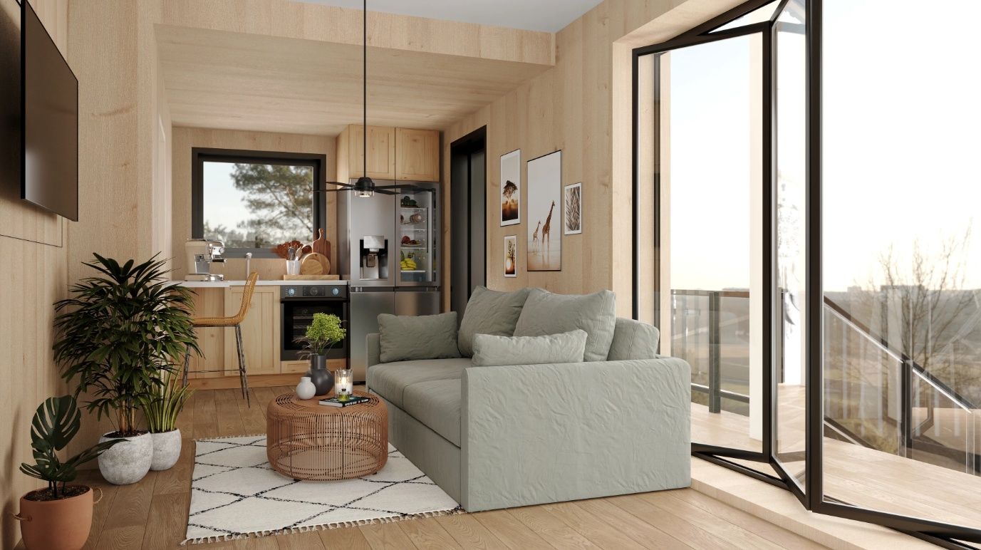 Rendu 3D d'un projet de Unités d'habitation accessoires (UHA) près de Los Angeles - Long Beach - Anaheim de CABN