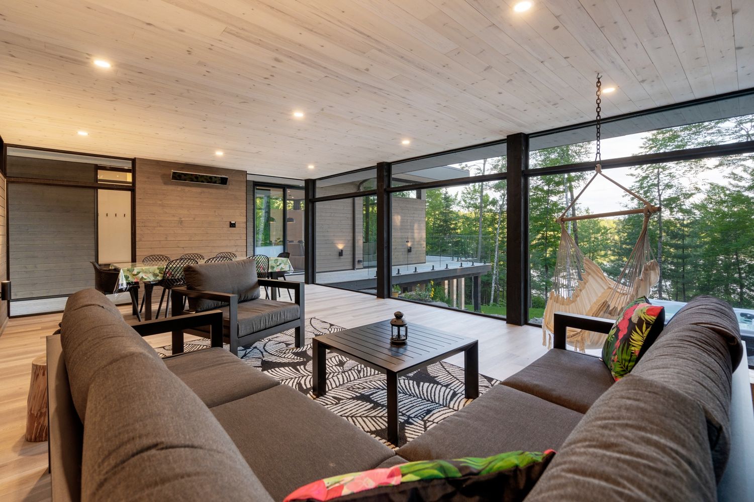Living Room from a Single family homes project near Quebec City - Levis by Shannon Ross architecte