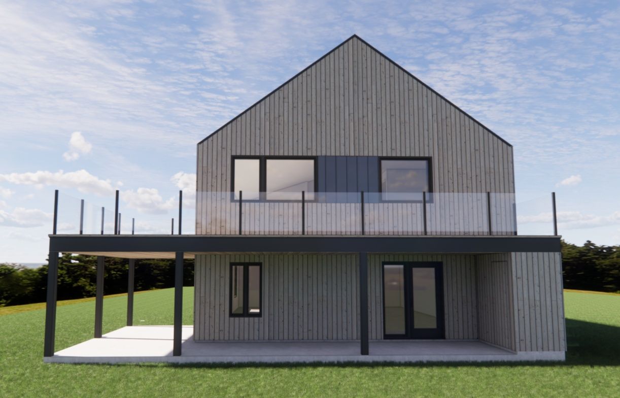 3D Rendering from a Single family homes project near Sherbrooke (Estrie) by Alternéco Inc.