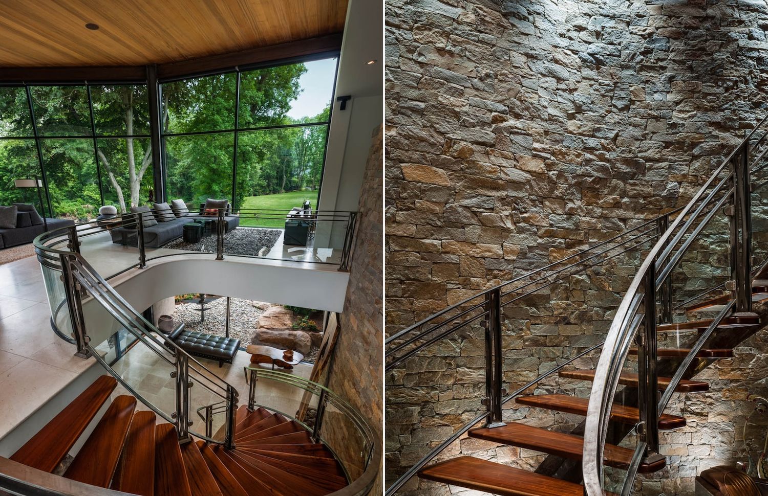 Staircase from a Single family homes project near Philadelphia by Macht Architecture