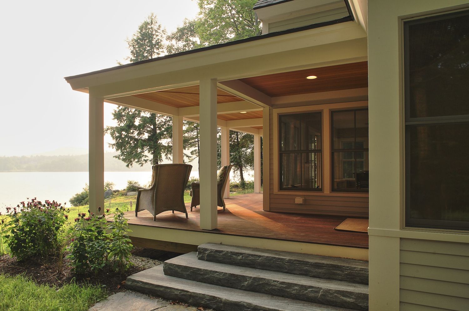 Deck & Balcony from a Single family homes project near Augusta - Waterville by By Design