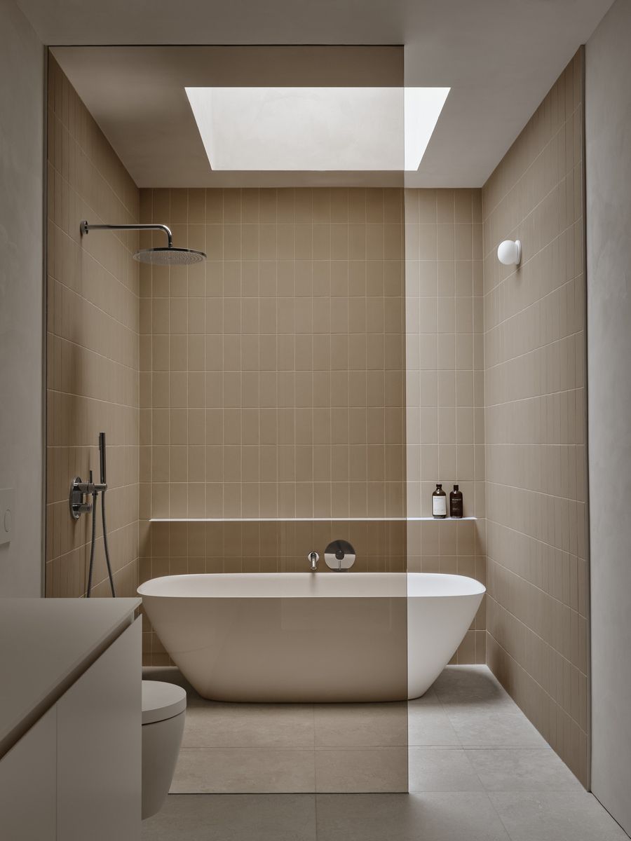 Bathroom from a Single family homes project near Granby - Bromont - Cowansville by Atelier L'Abri