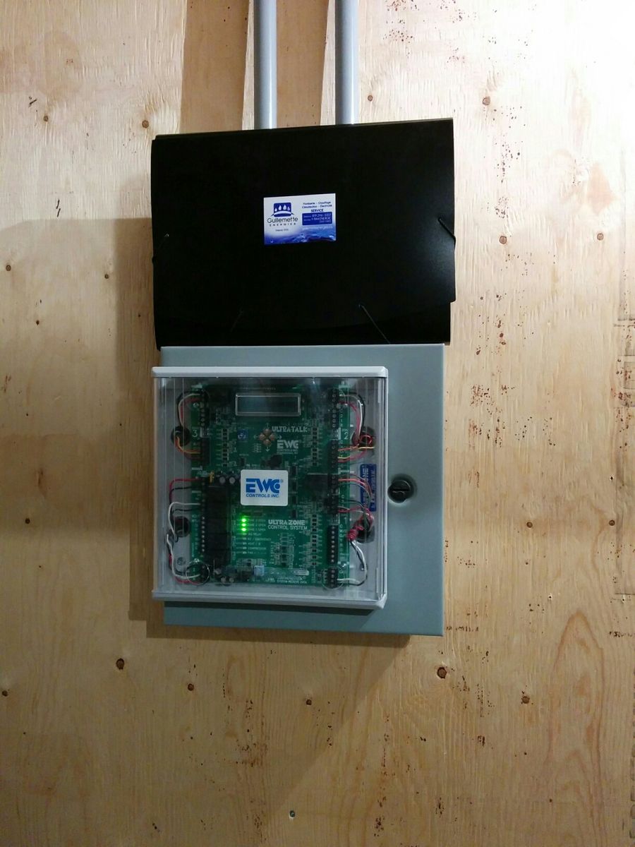 Mécanique du bâtiment d'un projet de Thermopompes près de Trois-Rivières/Shawinigan (Mauricie) de Guillemette Energies
