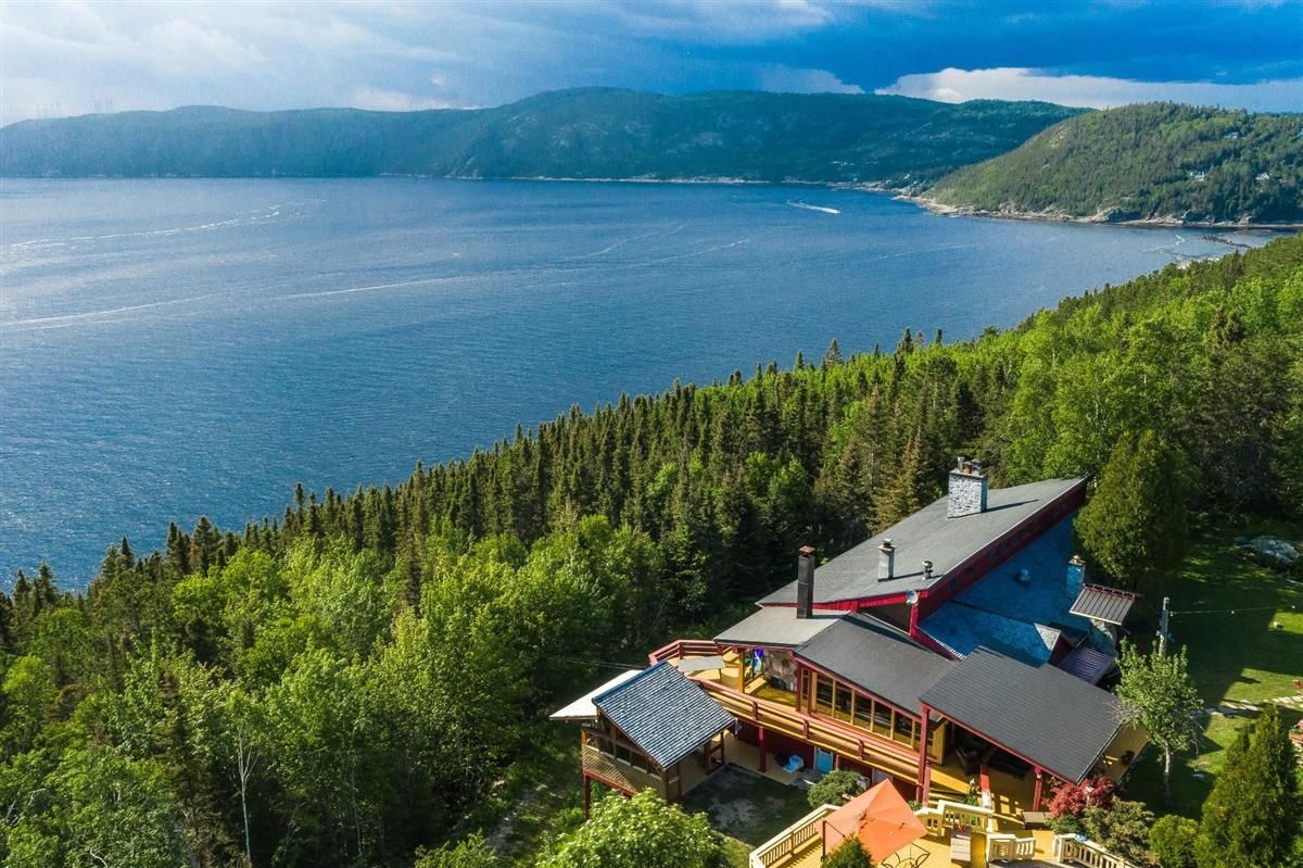 Aerial view from a Single family homes project near Côte-Nord by REALTA Agence Immobilière